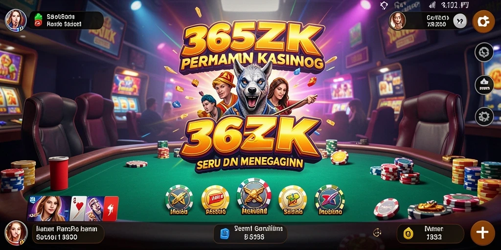 Tampilan menarik dari permainan kasino 365ZK yang menegangkan.