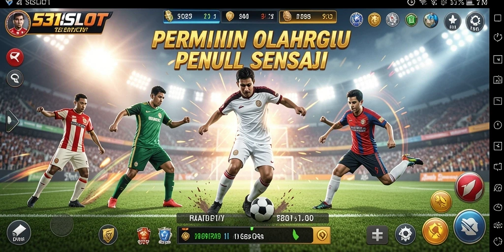 Screenshot 531SLOT menampilkan aksi seru permainan olahraga.