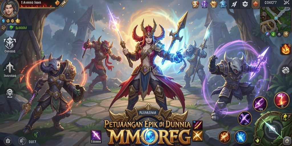 Screenshot gameplay C0077 yang menunjukkan aksi seru pemain dalam pertempuran.
