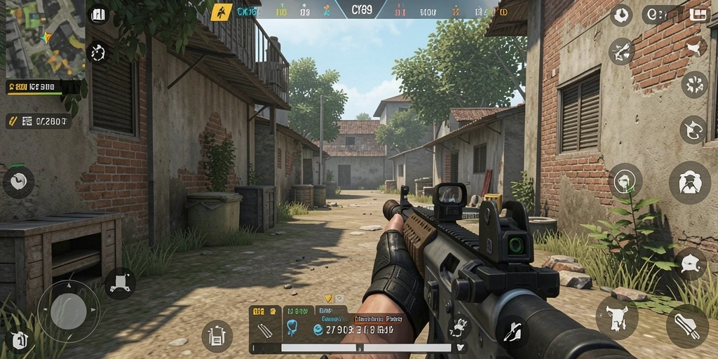 Gameplay CK789 dengan grafik memukau dan aksi menembak seru.