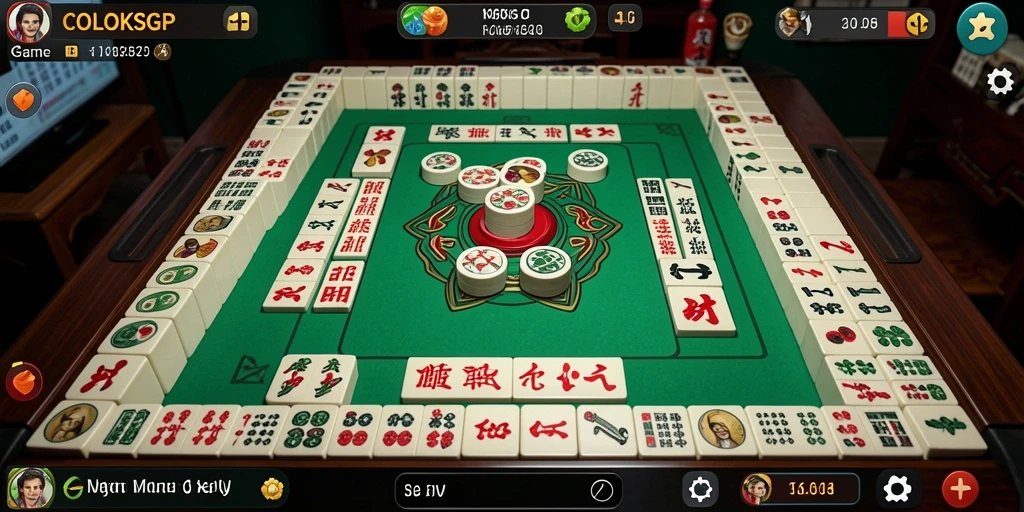 Tampilan gameplay menarik dari COLOKSGP saat bermain Mahjong.