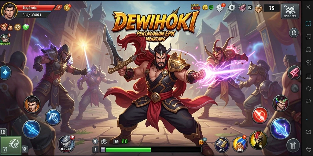Gameplay seru dengan pertarungan yang mendebarkan.