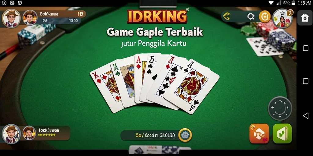 Tangkapan layar permainan Gaple yang seru dan kompetitif.