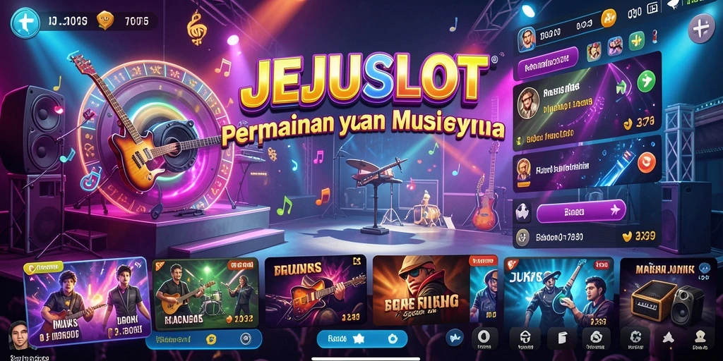 Tampilan menarik dari gameplay JEJUSLOT dengan interaksi musik.