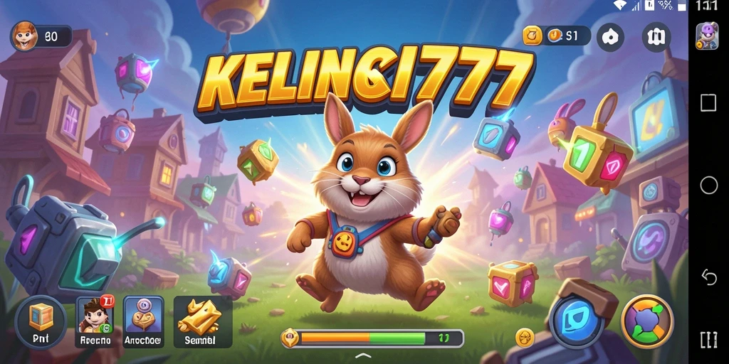 Screenshot KELINCI777 menampilkan serunya gameplay arcade.