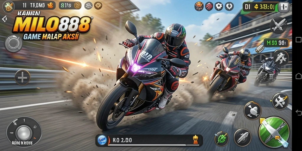 Tangkap momen balapan seru di screenshot gameplay MILO88.