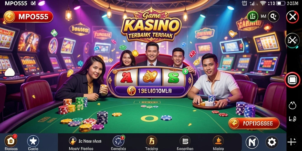 Tampilan permainan Kasino MPO555 yang mengasyikkan dan menarik.