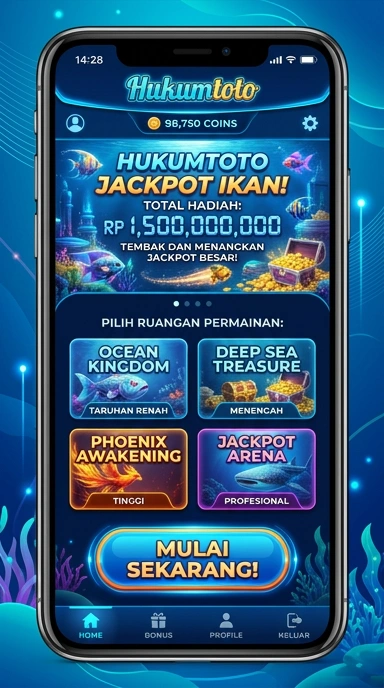 Tampilan antarmuka aplikasi hukumtoto yang ramah pengguna.